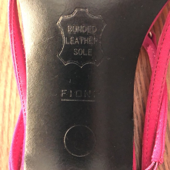 Elegant heels, size 8, leather and fabric - Picture 5 of 5